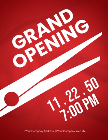 Free Grand Opening Flyer Template to Edit Online