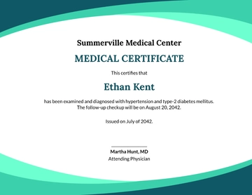 Free Sample Medical Certificate from Doctor Template to Edit Online