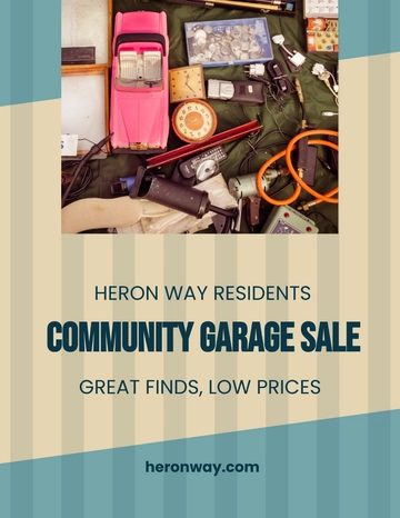 Free Community Garage Sale Flyer Template to Edit Online