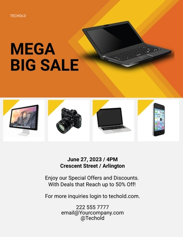 Free Sample Mega Sale Template to Edit Online