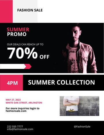 Free Summer Sale Flyer Template to Edit Online