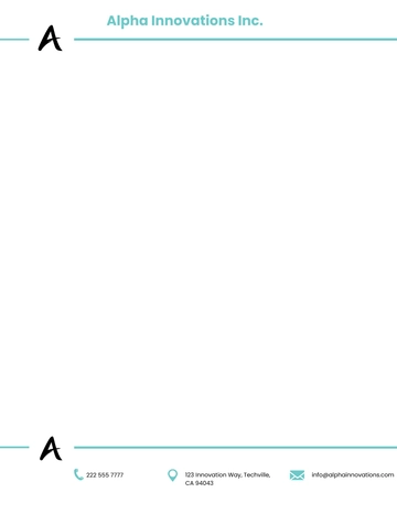 Free Corporate Letterhead Format Template to Edit Online