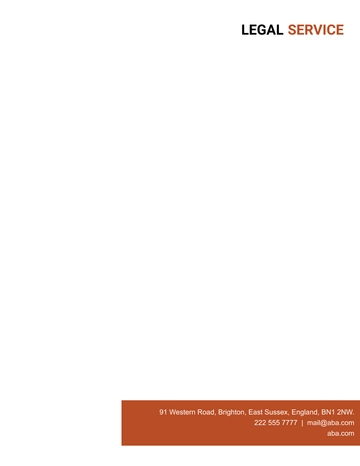 Free Legal Services Letterhead Template to Edit Online