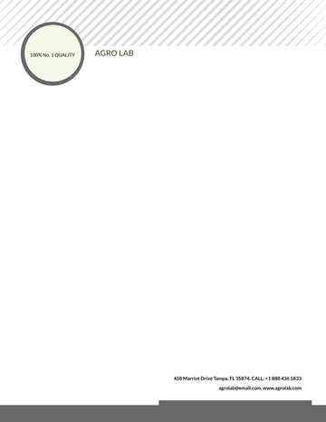 Free Agriculture Letterhead Template to Edit Online