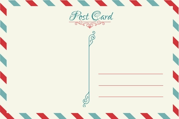 Free Blank Postcard Template to Edit Online