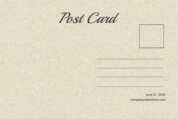 Free Standard Postcard Template to Edit Online
