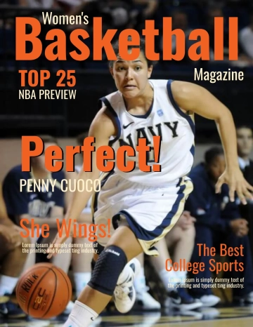 Free Basketball Magazine Cover Template to Edit Online