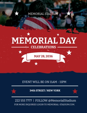 Free Memorial Day Flyer Template to Edit Online