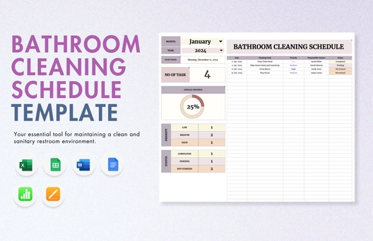 Bathroom Cleaning Schedule