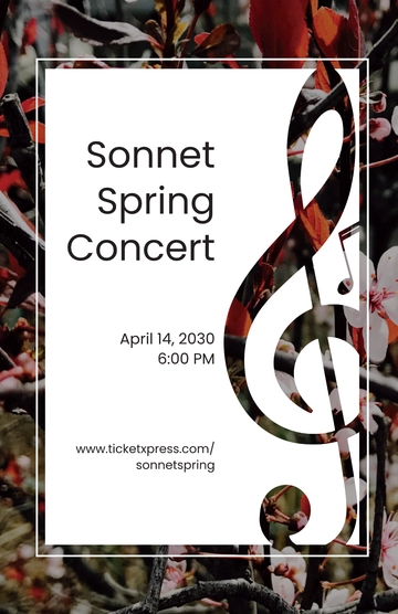 Free Concert Poster Template to Edit Online