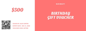 Free Birthday Voucher Template to Edit Online