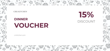 Free Dinner voucher Template to Edit Online