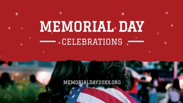 Free Memorial Day Google Plus Cover Template to Edit Online