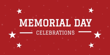 Free Memorial Day LinkedIn Company Cover Template to Edit Online