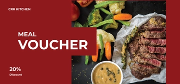 Free Meal Voucher Template to Edit Online