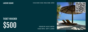 Free Ticket Voucher Template to Edit Online