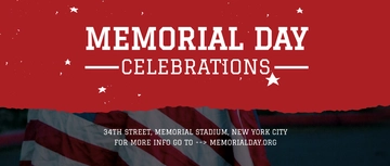 Free Memorial Day LinkedIn Profile Banner Template to Edit Online