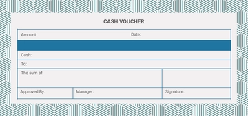 Free Professional Cash Voucher Template to Edit Online