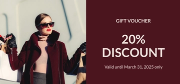 Free Basic Gift Voucher Template to Edit Online