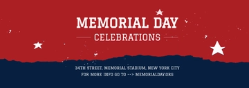Free Memorial Day Tumblr Banner Template to Edit Online