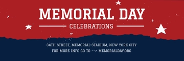 Free Memorial Day Twitter Header Cover Template to Edit Online