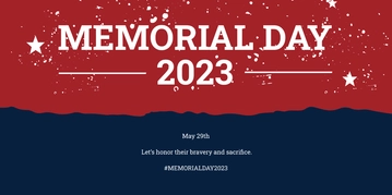 Free Memorial Day Twitter Post Template to Edit Online
