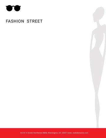 Free Fashion Letterhead Template to Edit Online