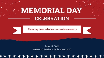 Free Memorial Day Youtube Video Thumbnail Template to Edit Online