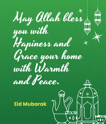 Free Eid Ul Fitr Quote Template to Edit Online