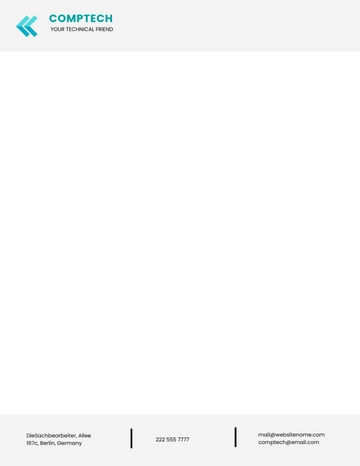 Free Computer Service Letterhead Template to Edit Online