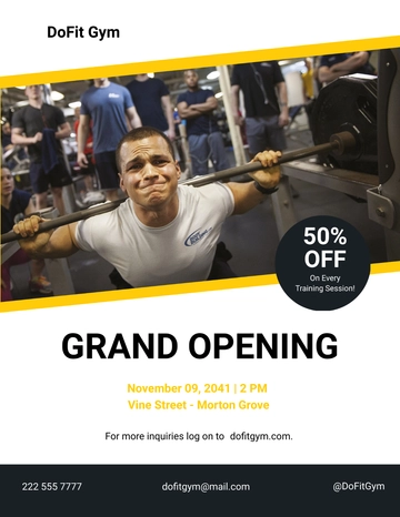 Free Gym Flyer Template to Edit Online
