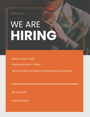 Free Sample Recruitment Flyer Template to Edit Online