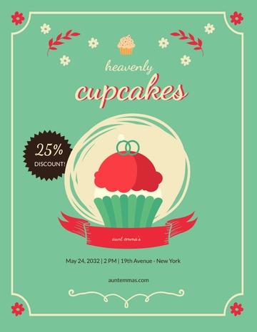 Free Cupcake Bakery Flyer Template to Edit Online Free Cupcake Bakery Flyer Template to Edit Online