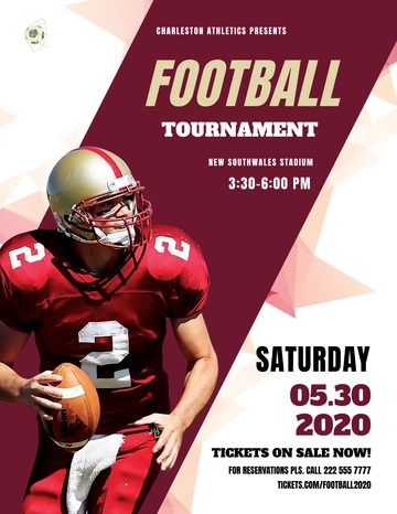 Free Football Tournament Flyer Template to Edit Online