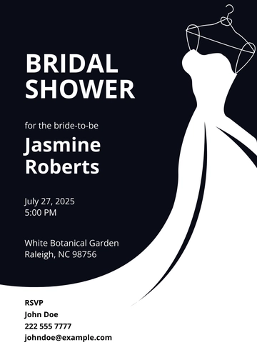 Free Printable Bridal Shower Invitation Template to Edit Online