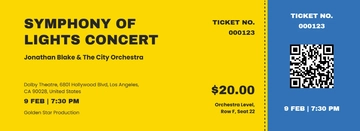 Free Music Concert Ticket Template to Edit Online