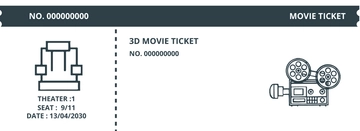 Free Vintage Movie Ticket Template to Edit Online