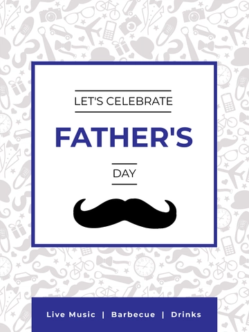 Free Father's Day Poster Template to Edit Online