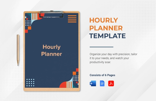 Hourly Planner Template