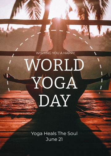 Free International Yoga Day Template to Edit Online