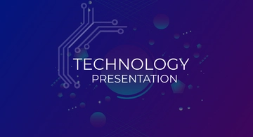 Free Technology Presentation Template to Edit Online