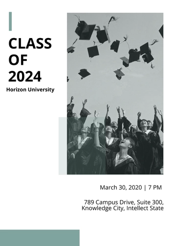 Free Sample Graduation Party Invitation Template to Edit Online