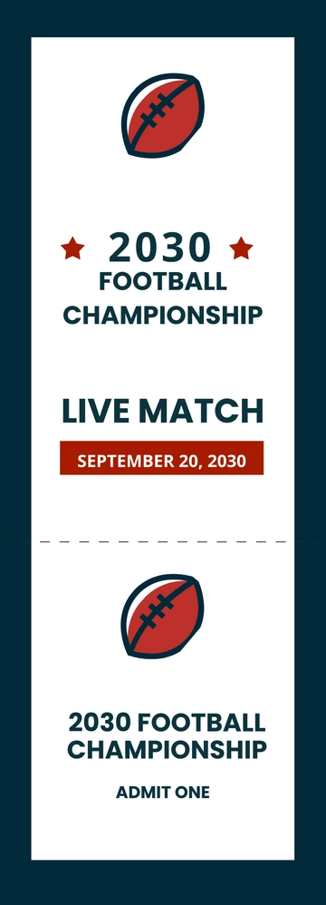 Free Sports Event Ticket Template to Edit Online