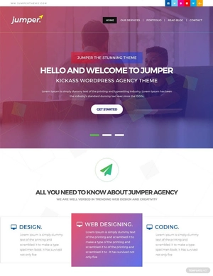 Web Design Agency PSD Website Template