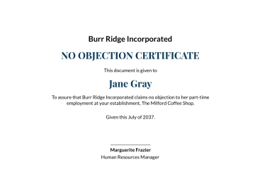 Free No Objection Certificate Format Template to Edit Online Free No Objection Certificate Format Template to Edit Online