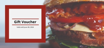 Free Fast Food Gift Voucher Template to Edit Online