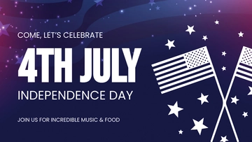 Free 4th of July Google Plus Cover Template to Edit Online