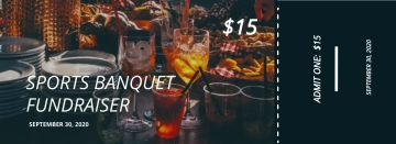 Free Sports Banquet Ticket Template to Edit Online
