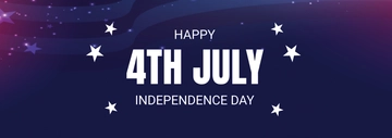 Free 4th of July Tumblr Banner Template to Edit Online