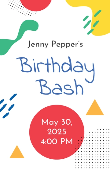 Free Birthday Event Poster Template to Edit Online